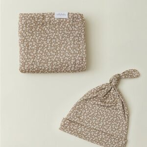 Solly Baby Floral Blanket and Hat Set